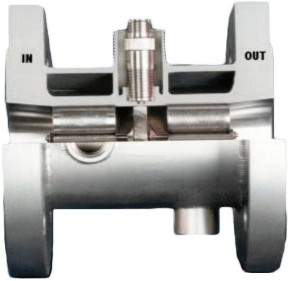Hoffer Turbine Flowmeter, HO Series Flanged Steam Jacketed